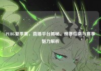 PUBG夏季赛，直播平台揭秘、观赛指南与赛事魅力解析