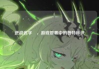 逆战名字乄，游戏世界中的独特标识