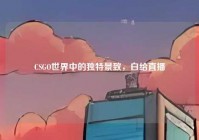 CSGO世界中的独特景致，白给直播