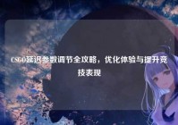 CSGO延迟参数调节全攻略，优化体验与提升竞技表现