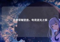 王者荣耀楚逸，电竞逐光之旅