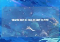 端游攀爬进阶身法秘籍教学视频