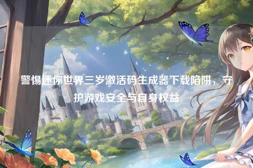 警惕迷你世界三岁激活码生成器下载陷阱，守护游戏安全与自身权益