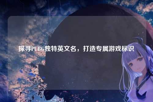 探寻PUBG独特英文名,打造专属游戏标识