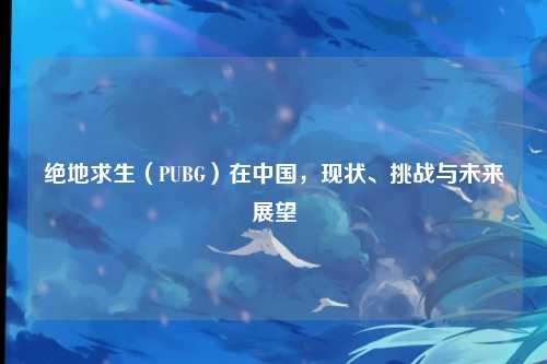 绝地求生(PUBG)在中国,现状、挑战与未来展望