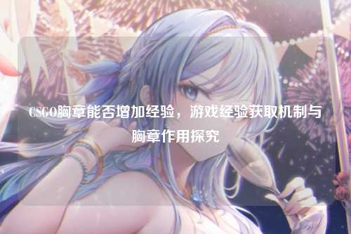 CSGO胸章能否增加经验，游戏经验获取机制与胸章作用探究