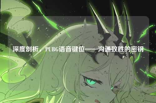 深度剖析,PUBG语音键位——沟通致胜的密钥