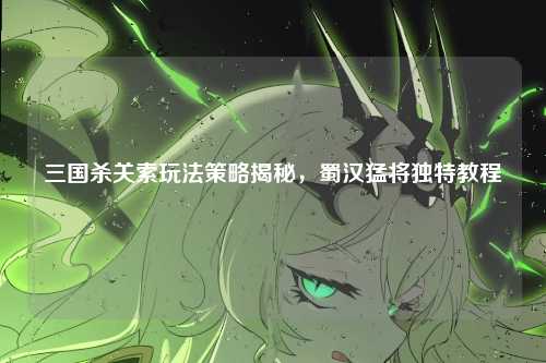 三国杀关索玩法策略揭秘，蜀汉猛将独特教程