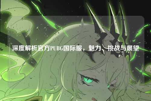 深度解析官方PUBG国际服,魅力、挑战与展望