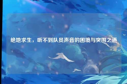 绝地求生，听不到队员声音的困境与突围之道